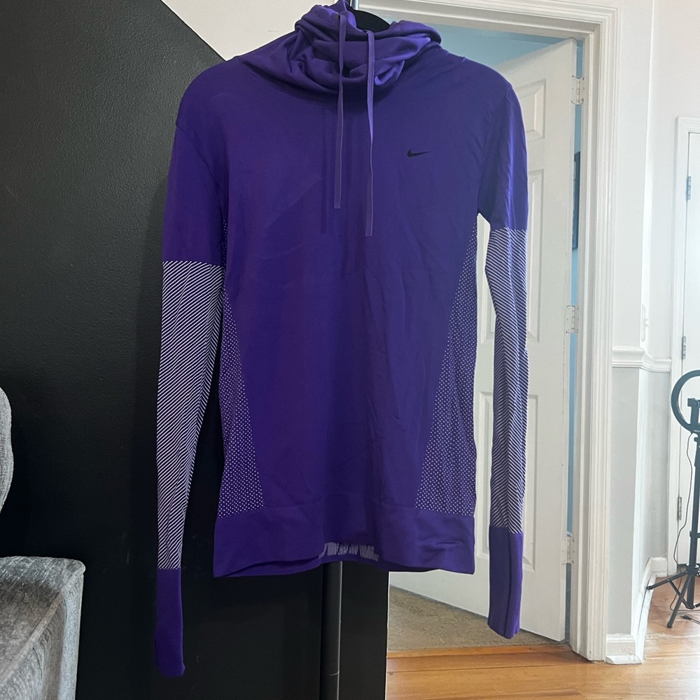 Purple Long Sleeve Athletic Top